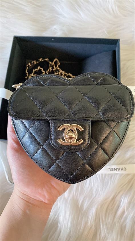 chanel heart bag small|Chanel heart bag price.